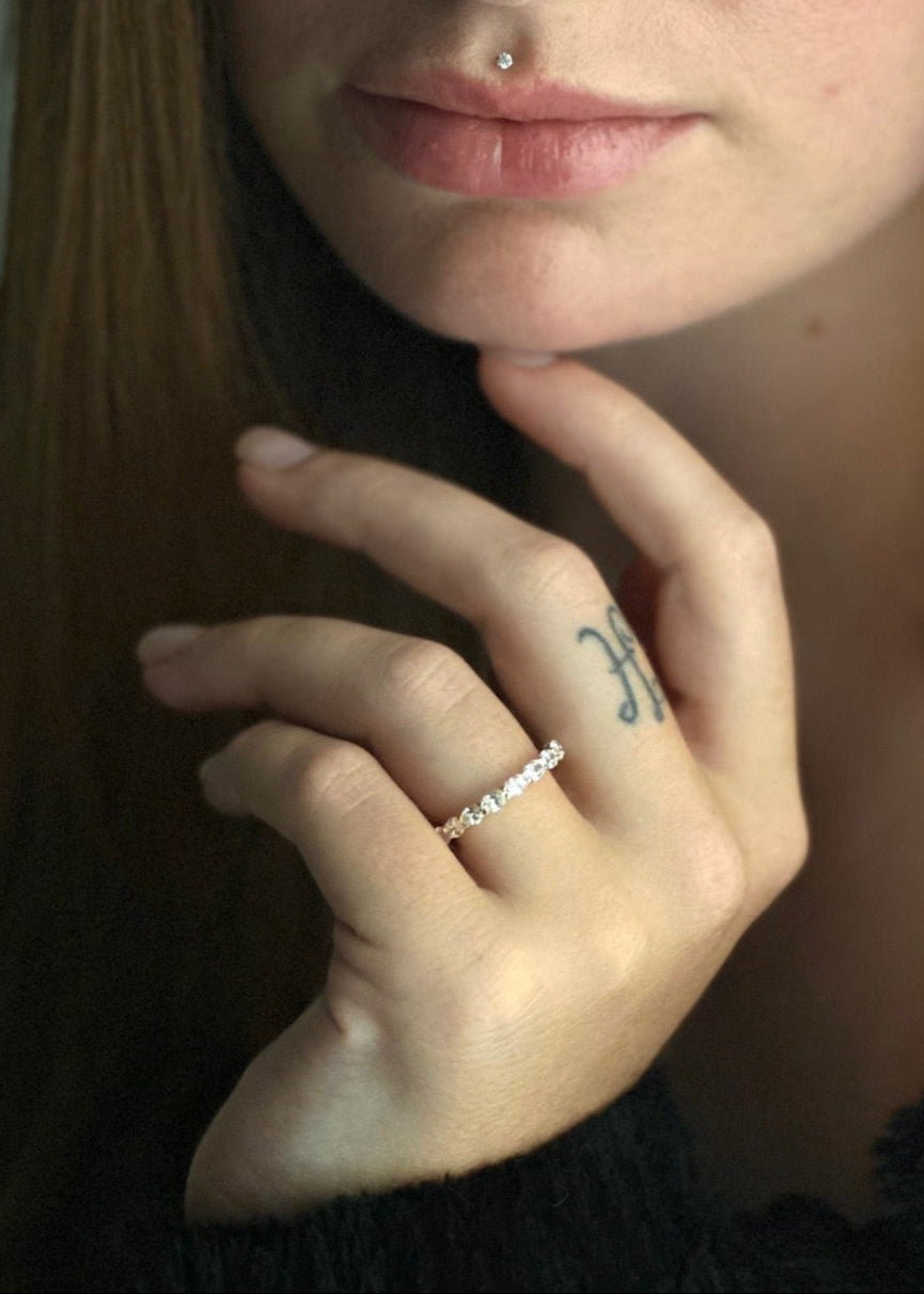 Oval Cut Eternity Band