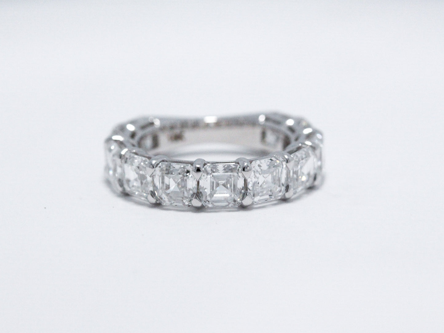 Asscher Cut Diamond Band