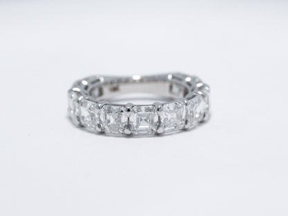 Asscher Cut Diamond Band