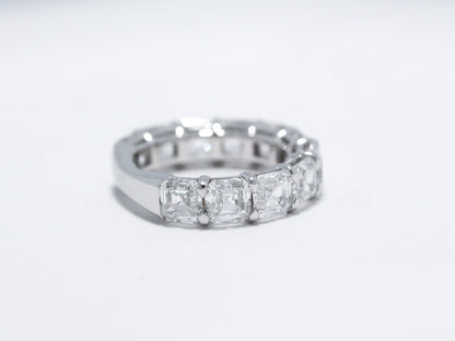 Asscher Cut Diamond Band