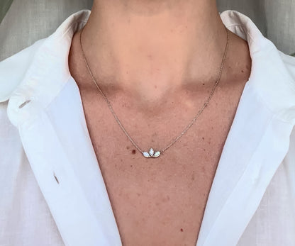 Triple Marquise Diamond Pendant